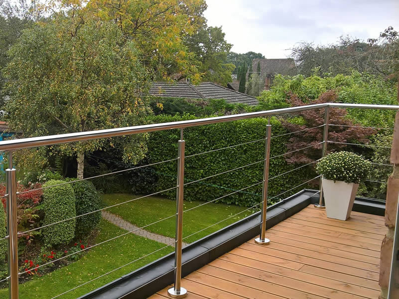 Wire Balustrade Systems  Patio deck designs, Balcony railing design, Deck  railing design